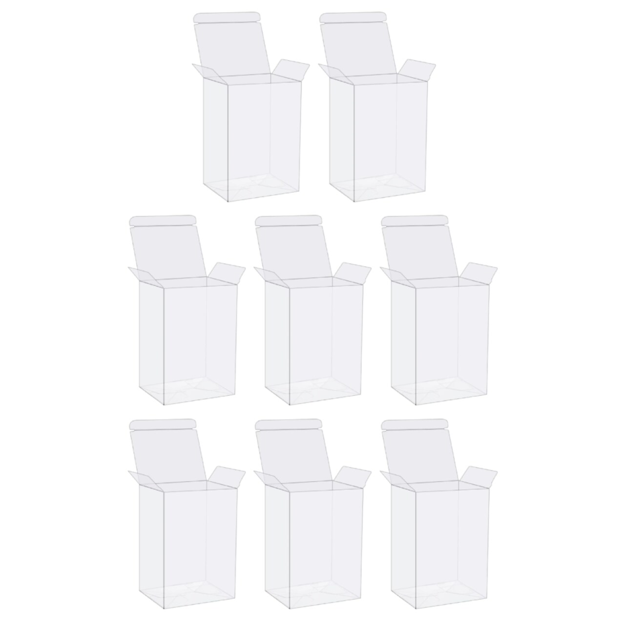Pack of 8 Protector Case for Funko Pop! Vinyl Figures - 4 inches